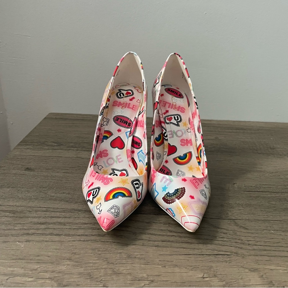 Aldo Multicolor Graphic Women's Heels
